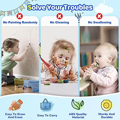 Kikidex Girl Toys Age 1-3 Magnetic Drawing Board, Gifts for 1 2 3 Year Old Toddlers Birthday, Doodle Board for Preschool Learning and Educational Erasable Sketching Pad(Soft Pink)