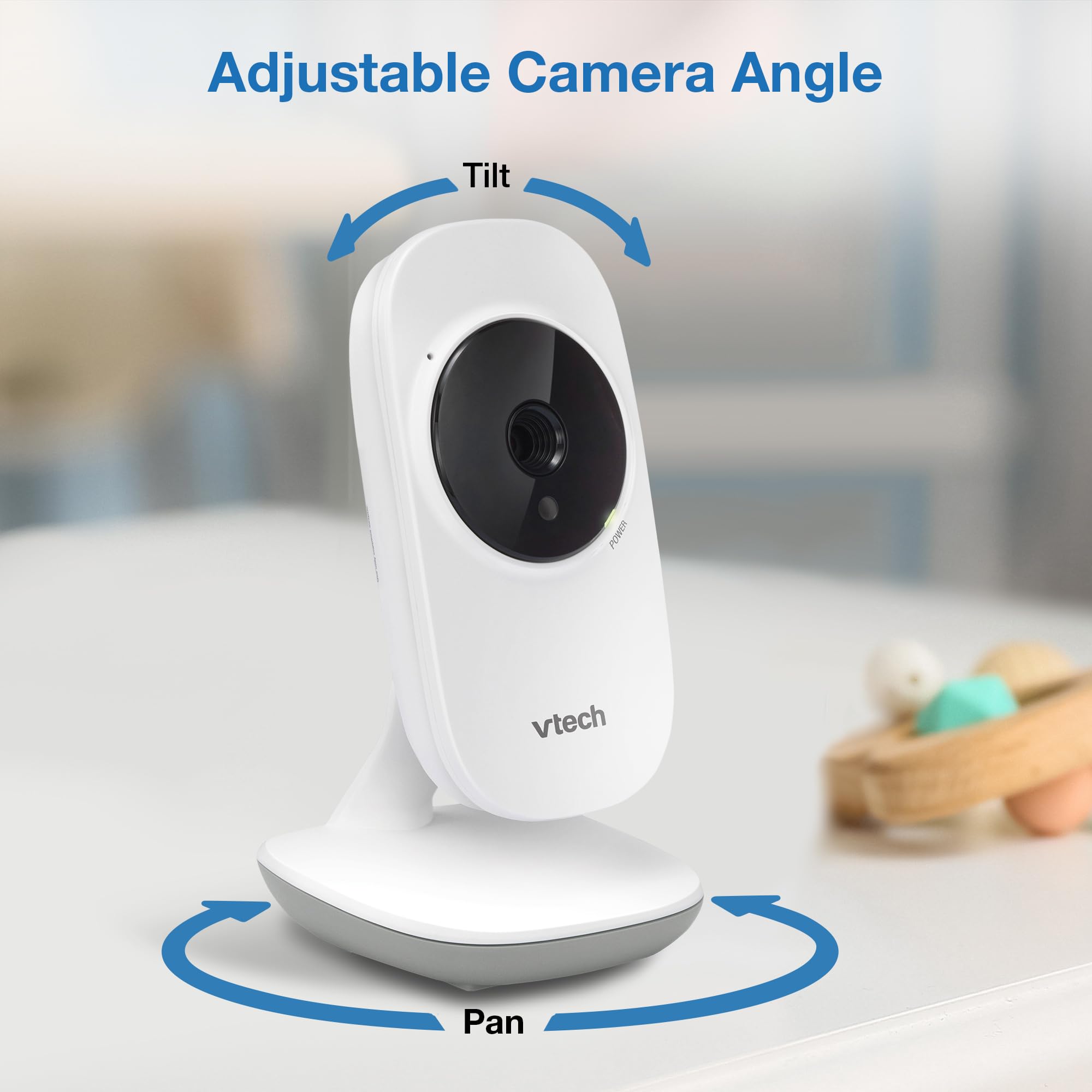 VTech VM819 Baby Monitor, 2.8” Screen, Night Vision, 2-Way Audio, Temperature Sensor and Lullabies, Secure Transmission No WiFi